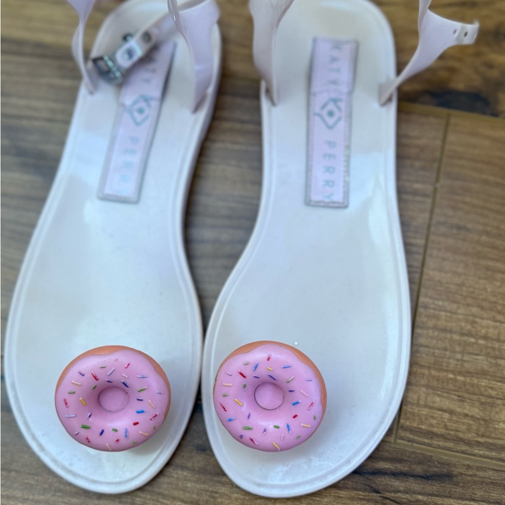 Katy Perry Pink Jelly Donut Slide Sandals